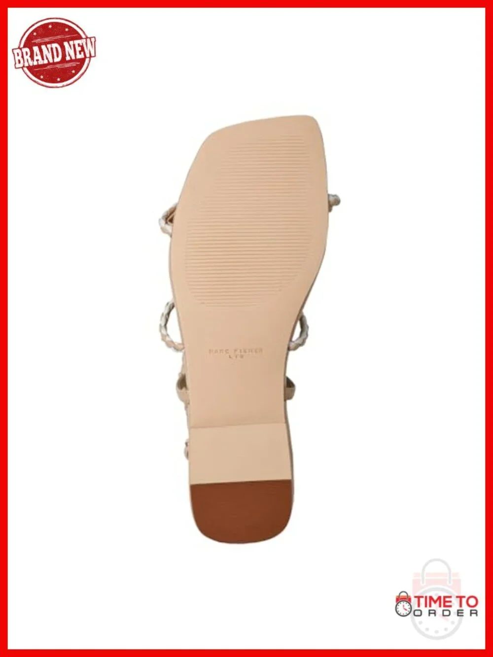 Braided Strappy Square Toe Flat Sandals with Ankle Buckle